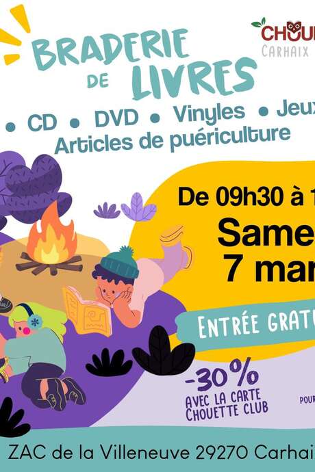 Braderie de livres à Chouette Coop !!