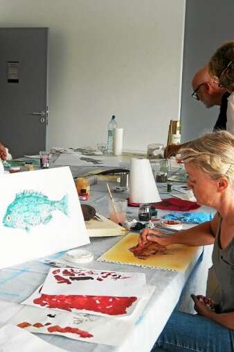 Atelier "Gyotaku" animé par Sylviane Aymé