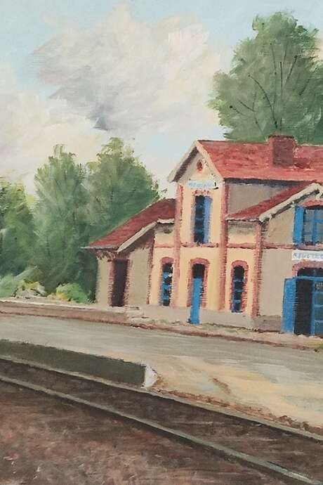 L'arrivée du train à Maël-Carhaix