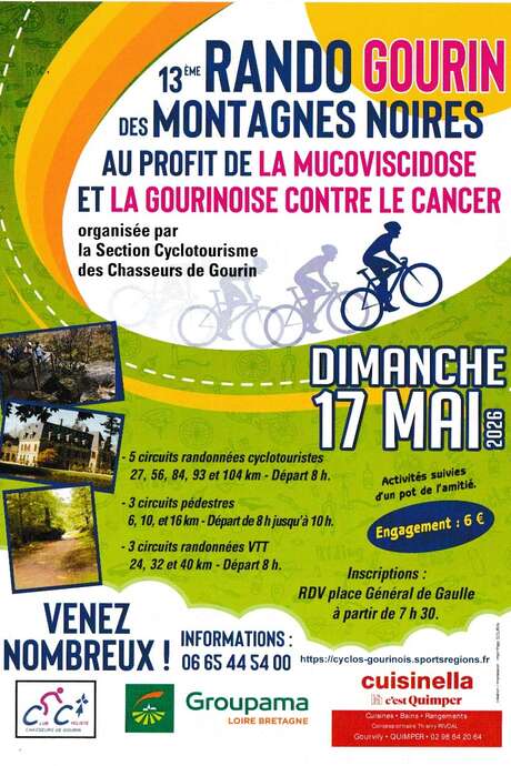 Randos cyclo, marche, VTT des Montagnes Noires