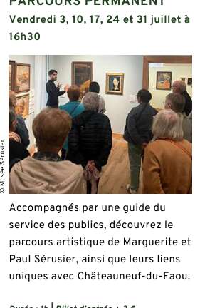 Musée Sérusier: visite commentée du parcours permanent