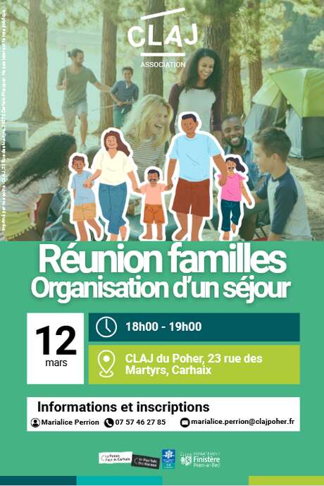 CLAJ : Réunion de préparation du séjour familles