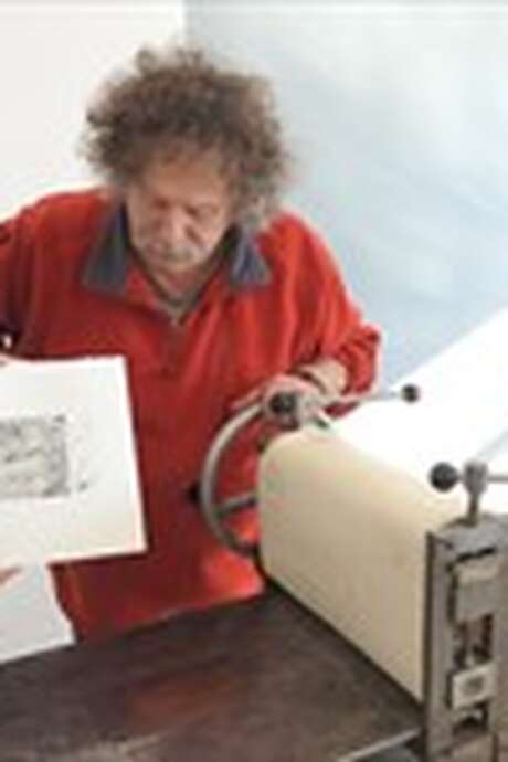 Atelier gravure « vernis mou » avec Serg Gicquel