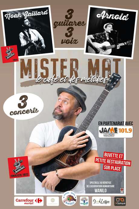 3 concerts : 3 guitares et 3 voix