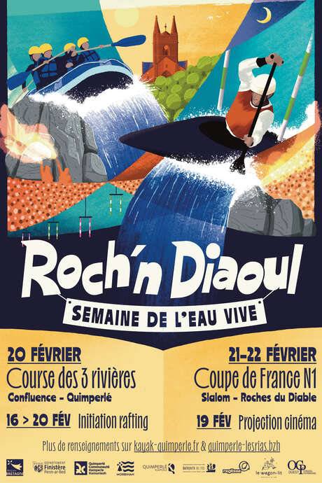Coupe de France de kayak slalom aux Roches du Diable