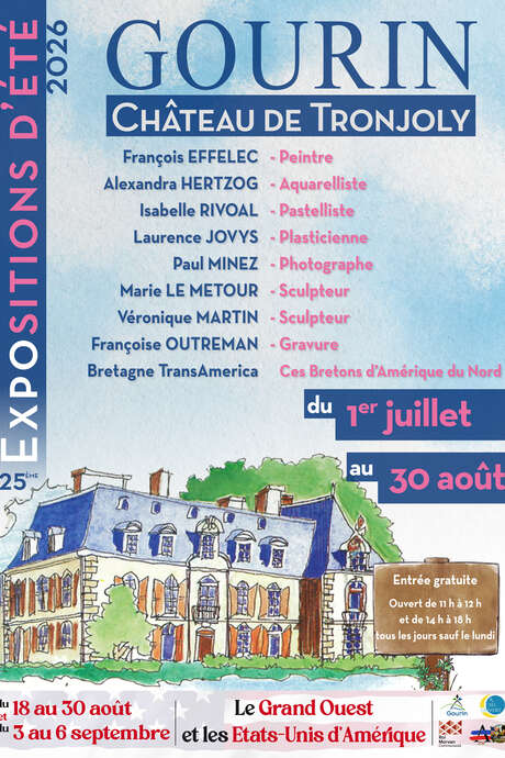 Exposition d'été au château de Tronjoly