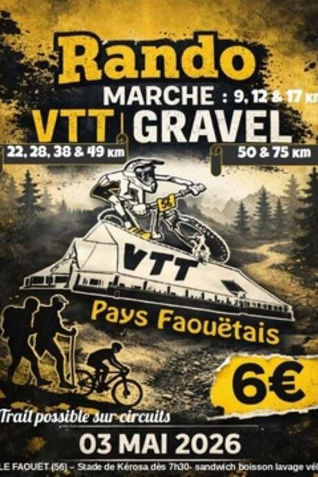 Rando VTT, gravel, marche