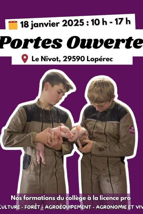 Portes Ouvertes Ecole Le Nivot à Lopérec.