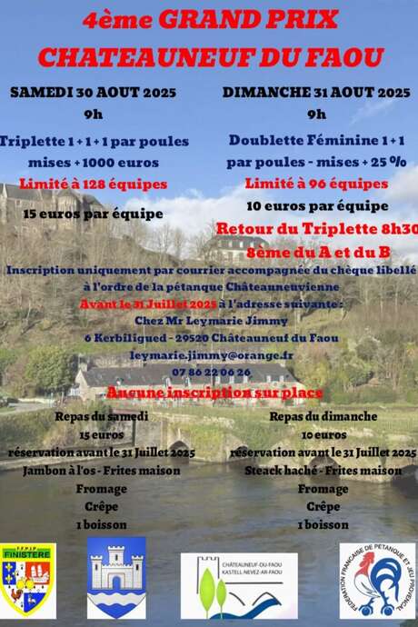 Pétanque: 4ème Grand Prix