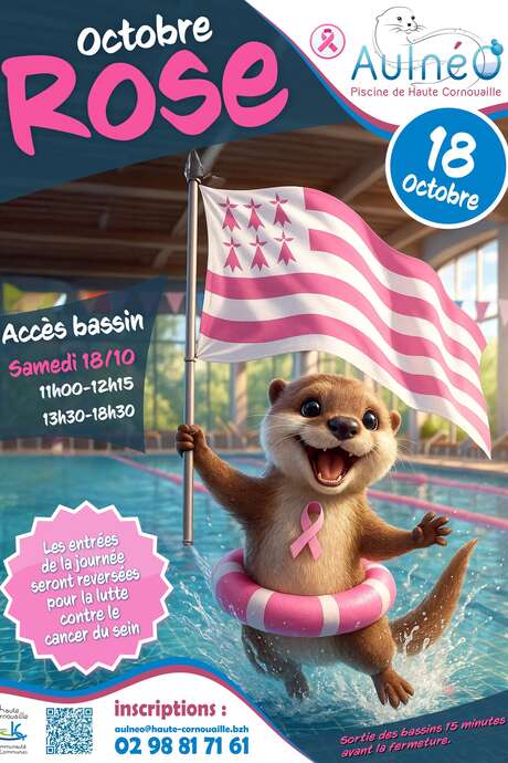 Octobre Rose à la Piscine AulnéO