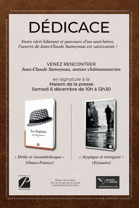 Dédicace de Jean-Claude Samoyeau