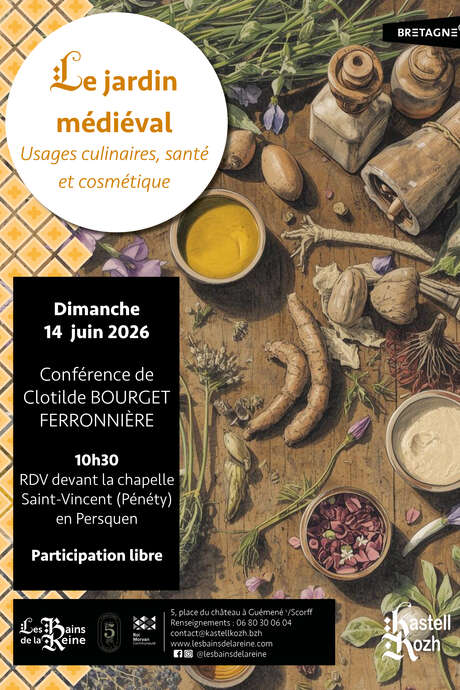 Le jardin au Moyen Âge : usages culinaires, santé et cosmétique