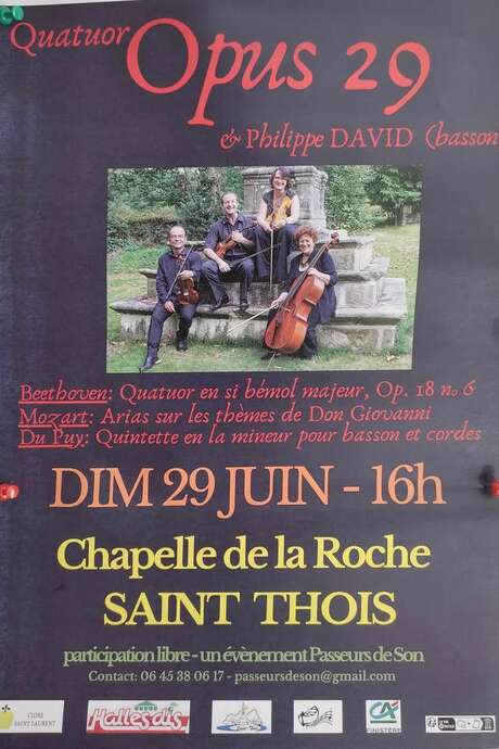 Concert du Quatuor Opus 29 Concert du Quatuor Opus 29