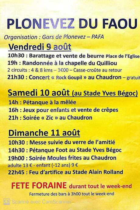 Fêtes patronales