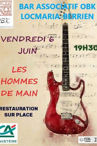 Bar OBK : Concert Les hommes de main (Folk/rock)