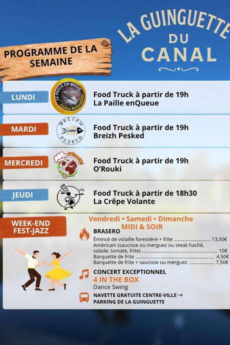 Week-end Fest Jazz à la Guinguette du Canal
