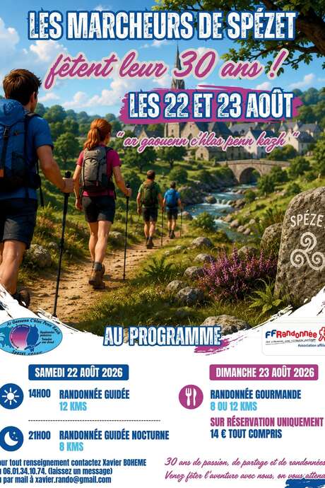 Les marcheurs de Spézet fêtent leur 30 ans