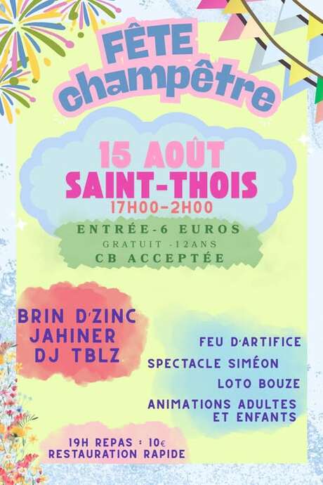 La fête champêtre du 15 août 2026