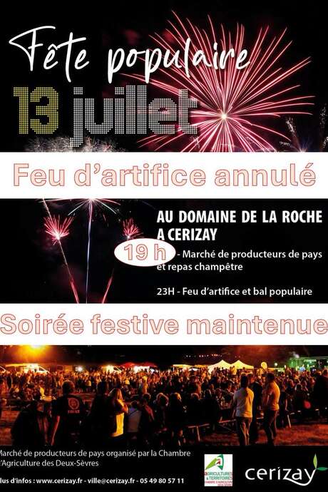 Fête populaire et Marché des Producteurs de Pays - FEU D'ARTIFICE ANNULÉ
