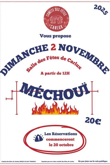 Mechoui à la salle des fêtes de Carlux