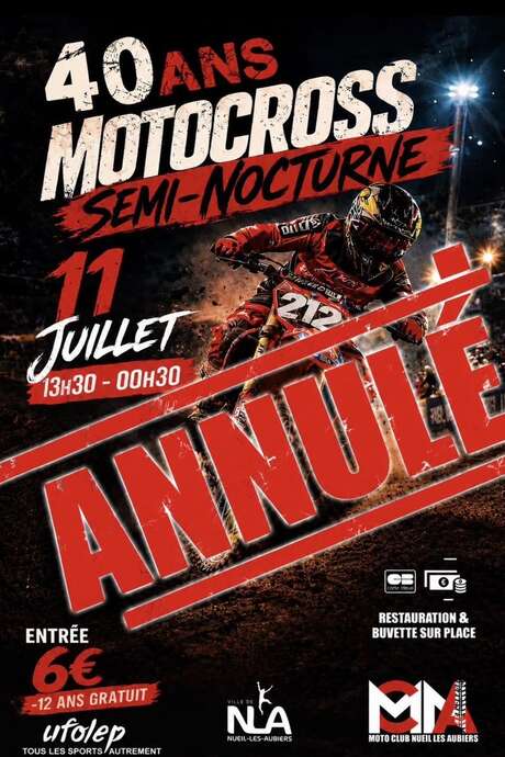 Motocross semi-nocturne - ANNULÉ