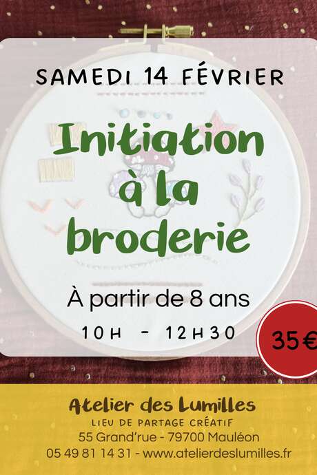 Atelier - Initiation broderie