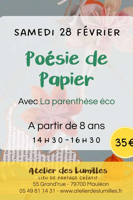 Atelier - Poésie de papier
