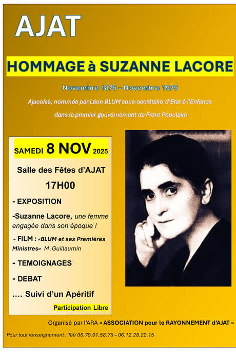 Hommage à Suzanne Lacore
