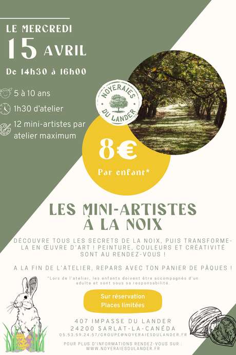 Atelier "Les Mini-Artistes à la Noix"