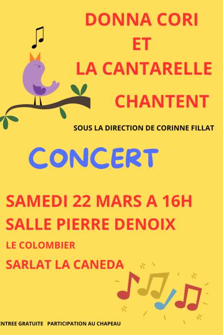 Concert Donna Cori et la Cantarelle chantent