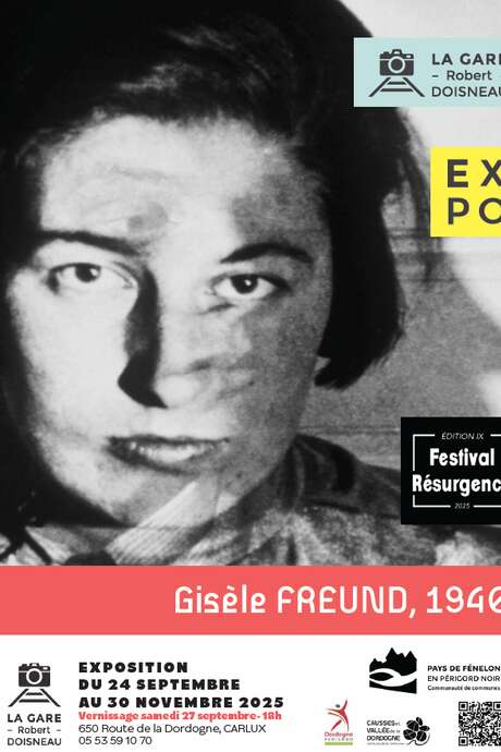 Expo « Gisèle Freund, 1940 » à la Gare Robert Doisneau