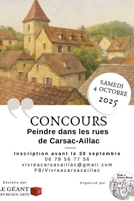 Concours de peinture dans les rues de Carsac-Aillac