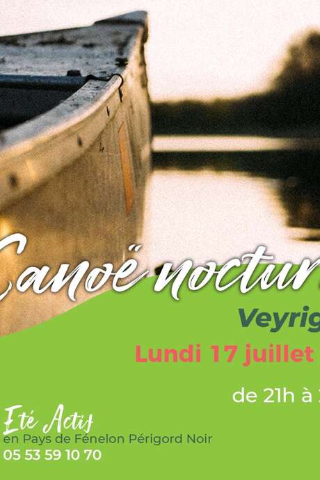 ÉTÉ ACTIF : Canoë Nocturne à Veyrignac