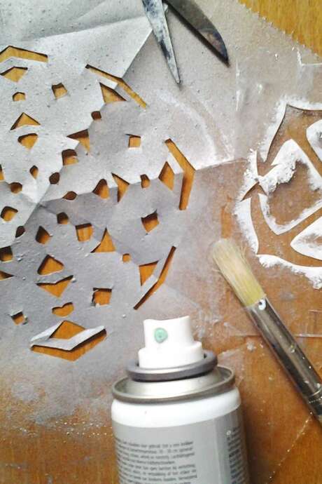 Atelier - Empreintes de givre au pochoir