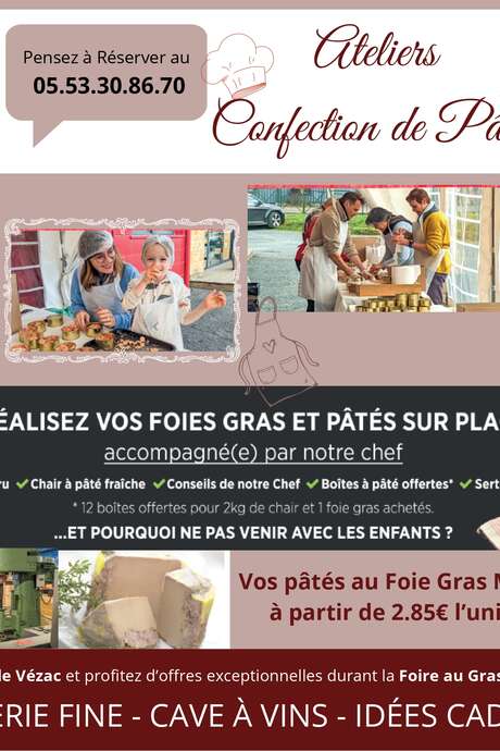 Ateliers :  Confection de Pâtés