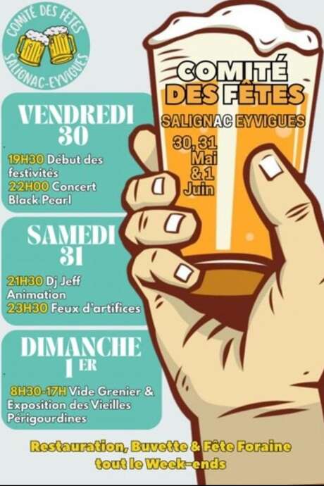 Fête à Salignac-Eyvigues