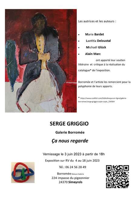 Vernissage exposition "ça nous regarde" de Serge Griggio