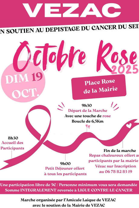 Marche dans le cadre d'Octobre Rose