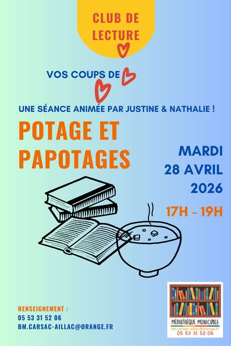 Club de lecture « Potages et... Papotages... »