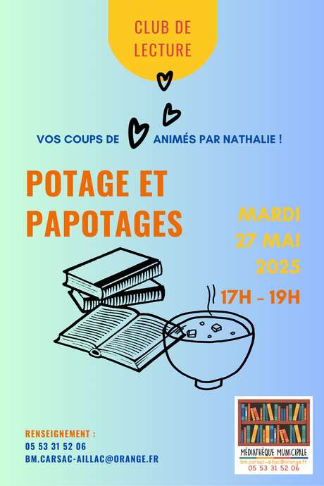 Club de lecture « Potages et... Papotages... »