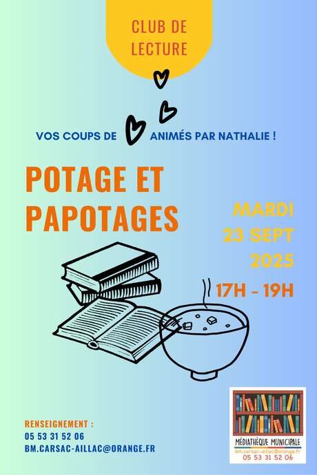 Club de lecture : Potage et Papotages