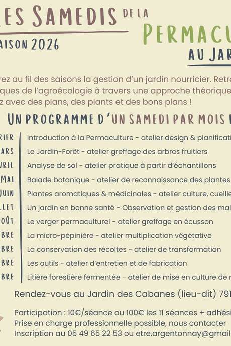 Permaculture au Jardin des Cabanes