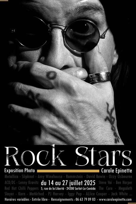 Exposition photo "Rock Stars" par Carole Epinette
