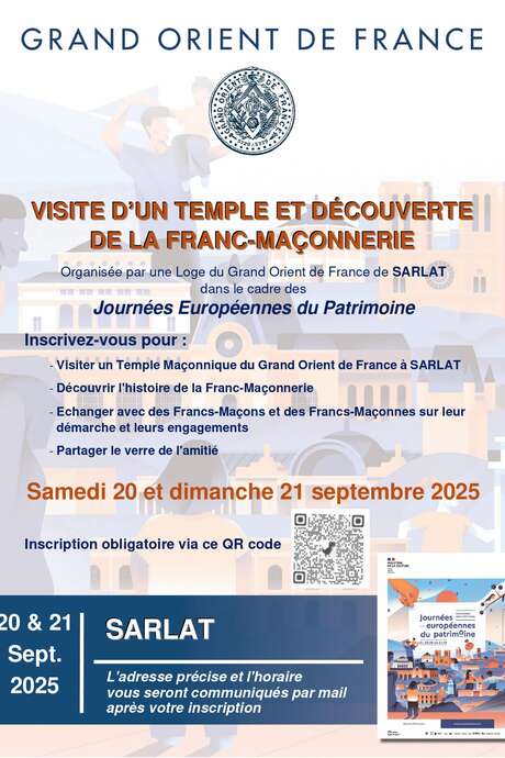 Journées du Patrimoine : Visite du temple maçonnique de Sarlat
