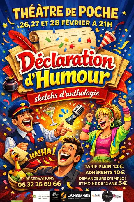 Théâtre de poche : "Déclaration d'Humour"