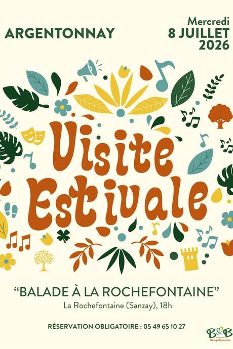 Visites Estivales 2026 - Balade à La Rochefontaine - Sanzay