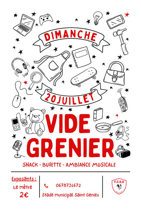 Vide grenier au stade de Saint Geniès
