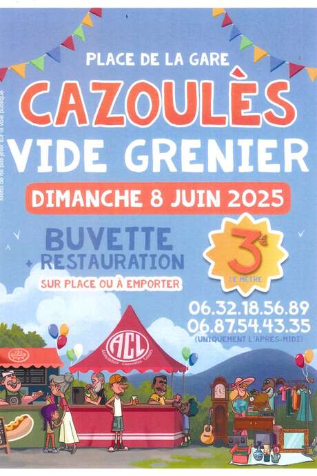 Vide-grenier à Cazoulès