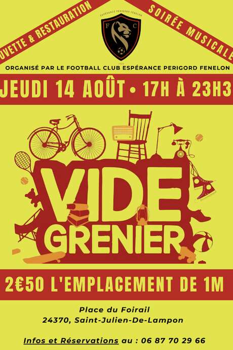 Vide grenier nocturne Saint Julien de Lampon