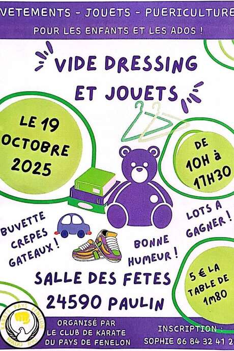 Vide dressing et jouets pour enfants/ados à Paulin